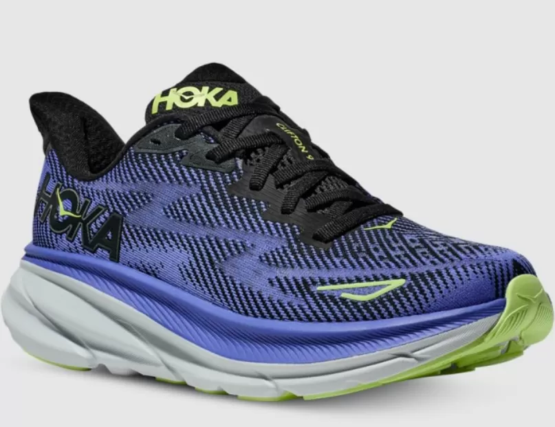 Hoka Clifton 9 - Black/Stellar Blue