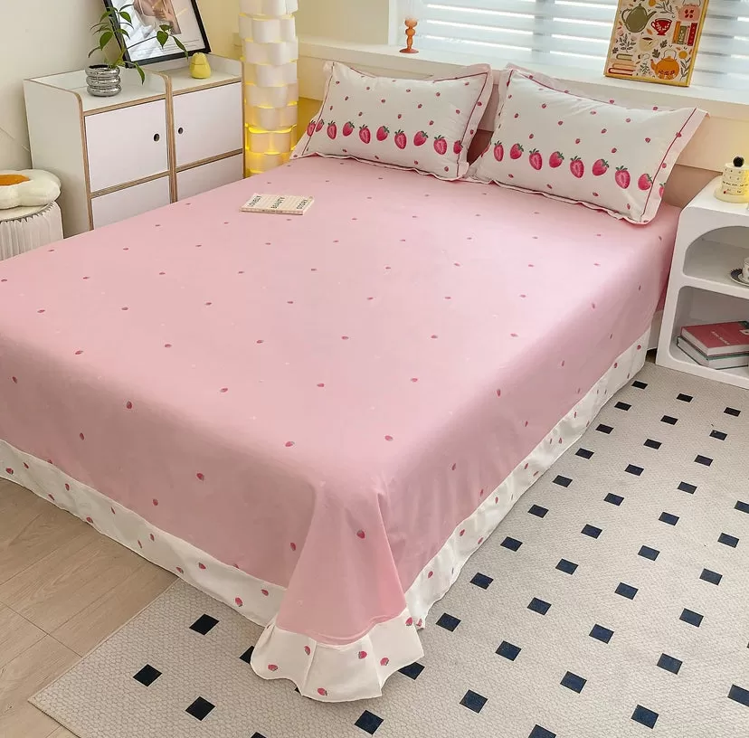 Kawaii Strawberry Bedding Set PN6069