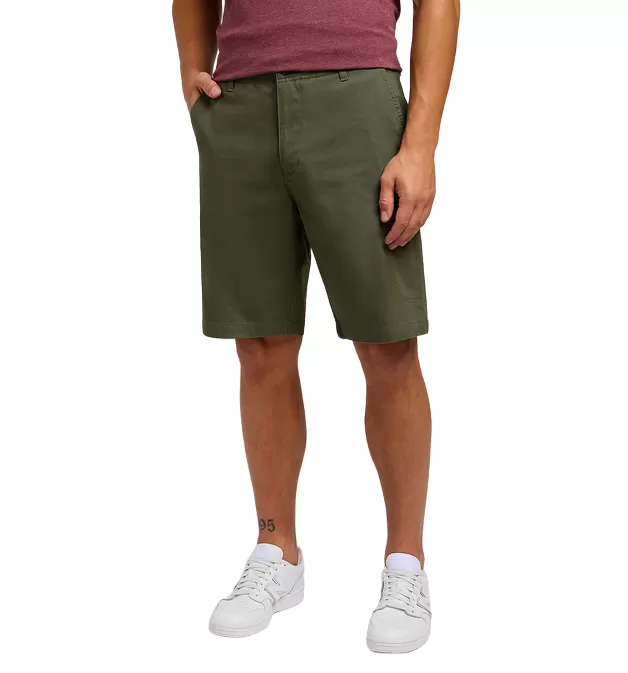 Lee Men's casual shorts with side pockets 112349267 olive green