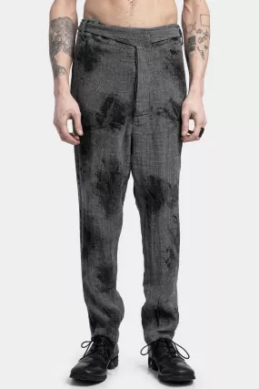 Linen blend trousers