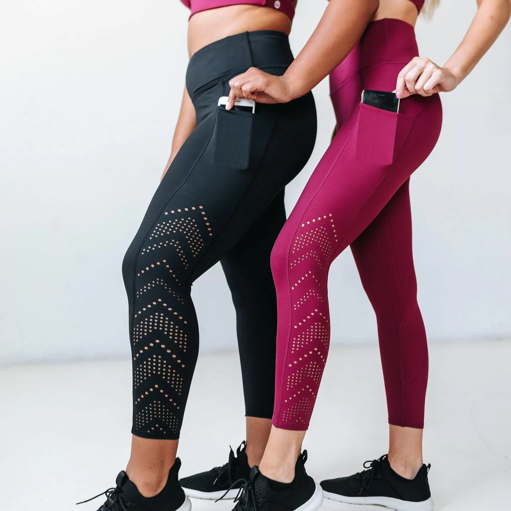 Lux Denali Laser Cut Capris - Black