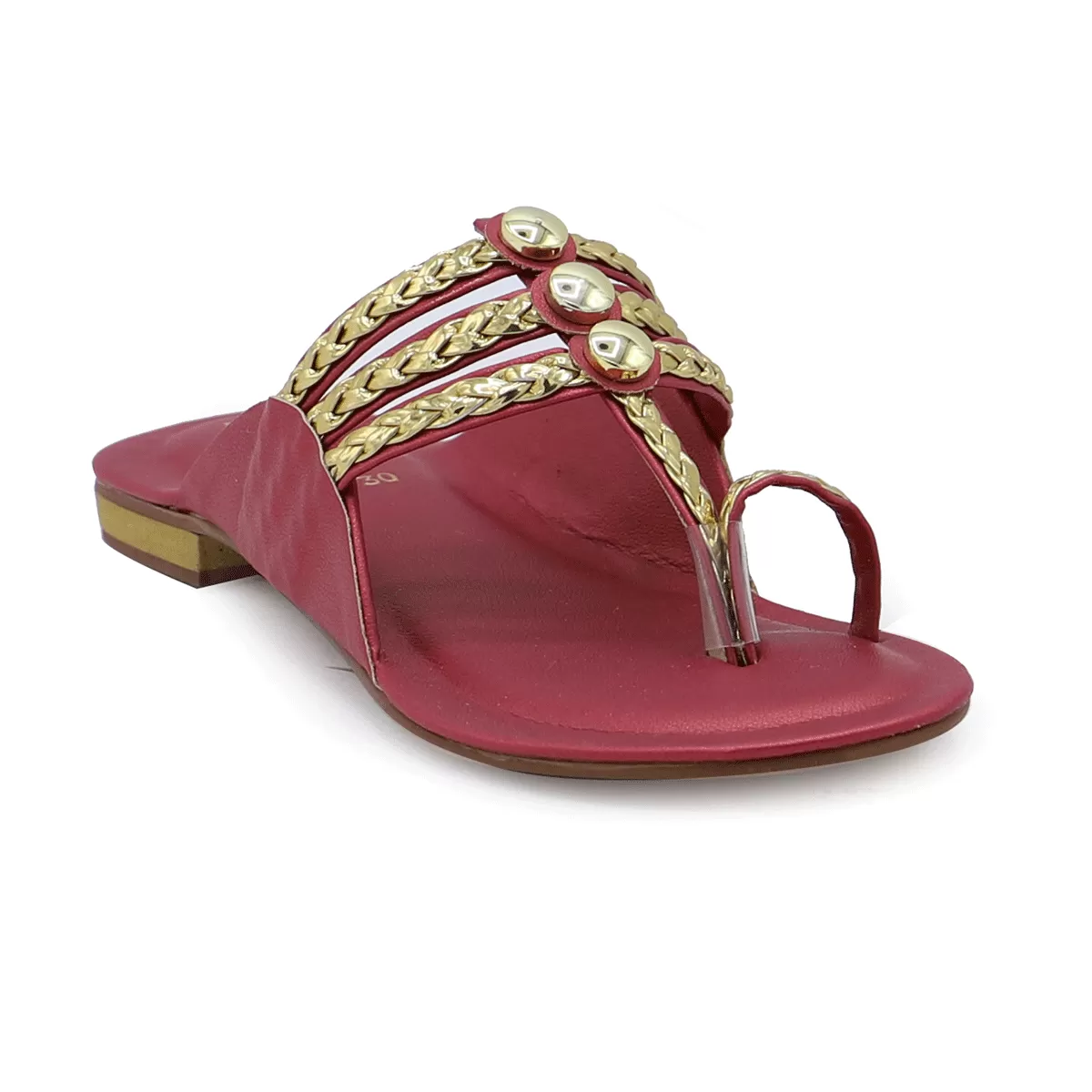 Maroon Casual Chappal G30357