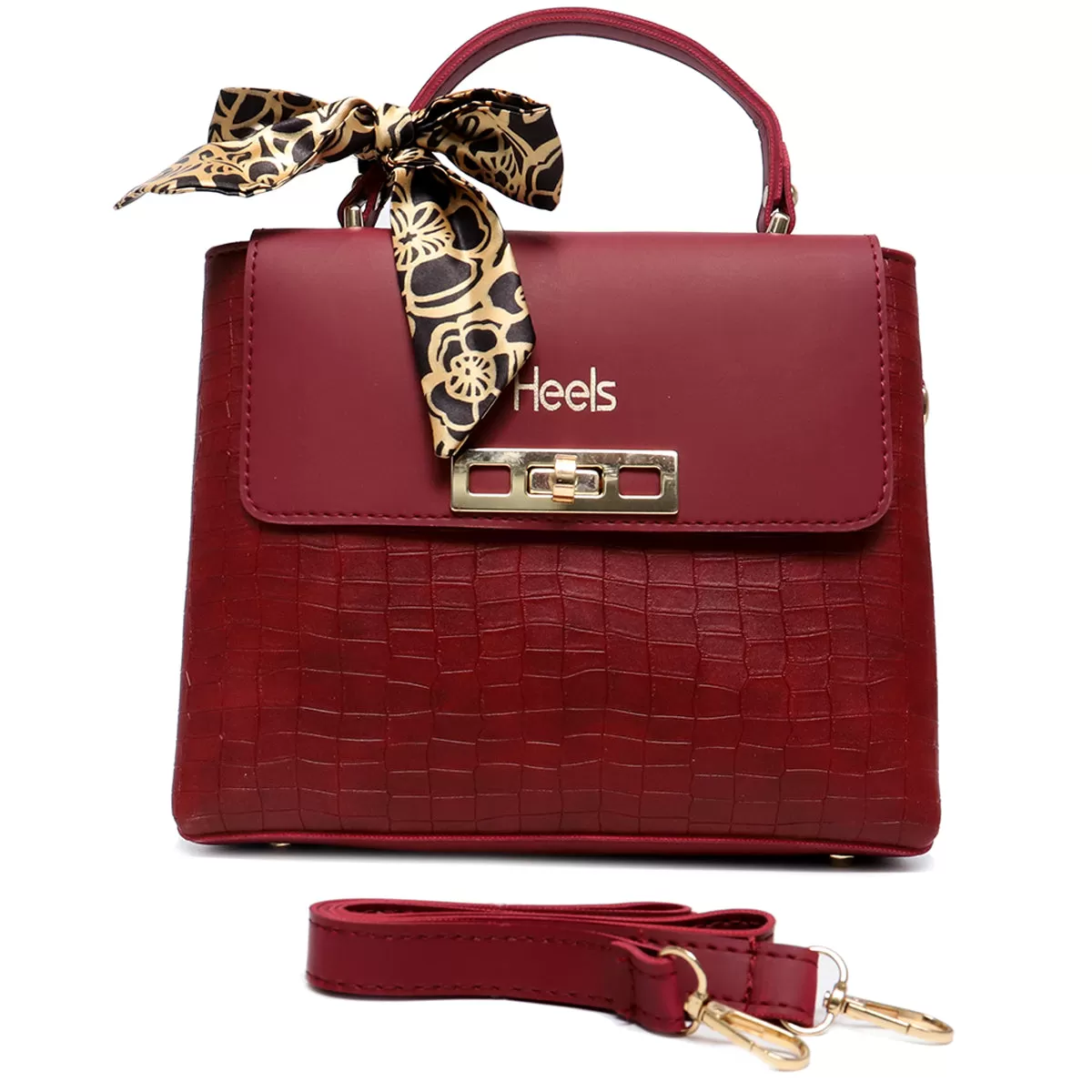 Maroon Casual Hand Bag P00P01184