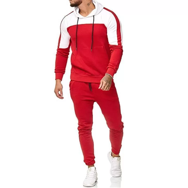 Men Tracksuit - Patchwork Sportswear For Men