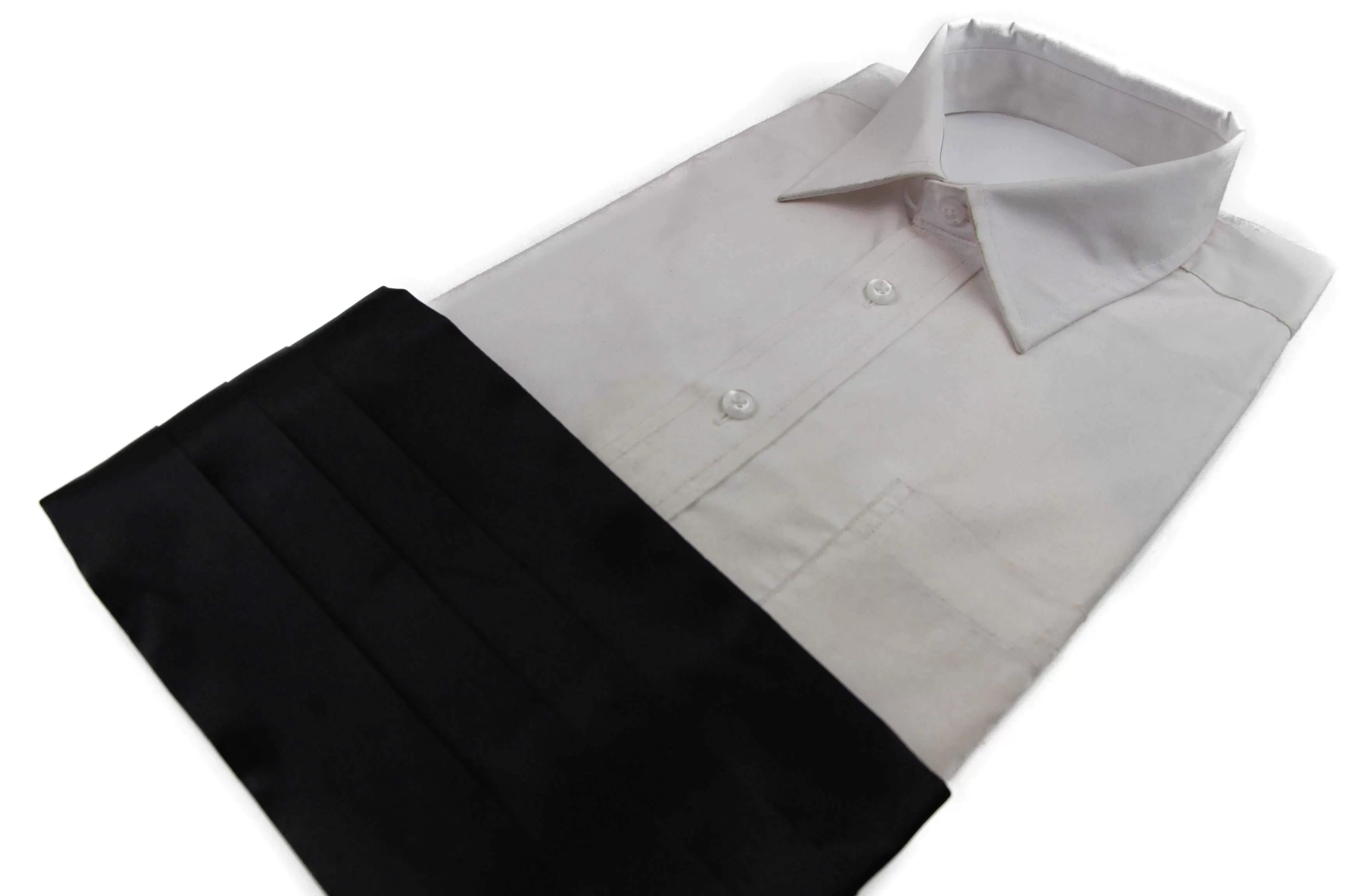 Mens Black Adjustable Cummerbund