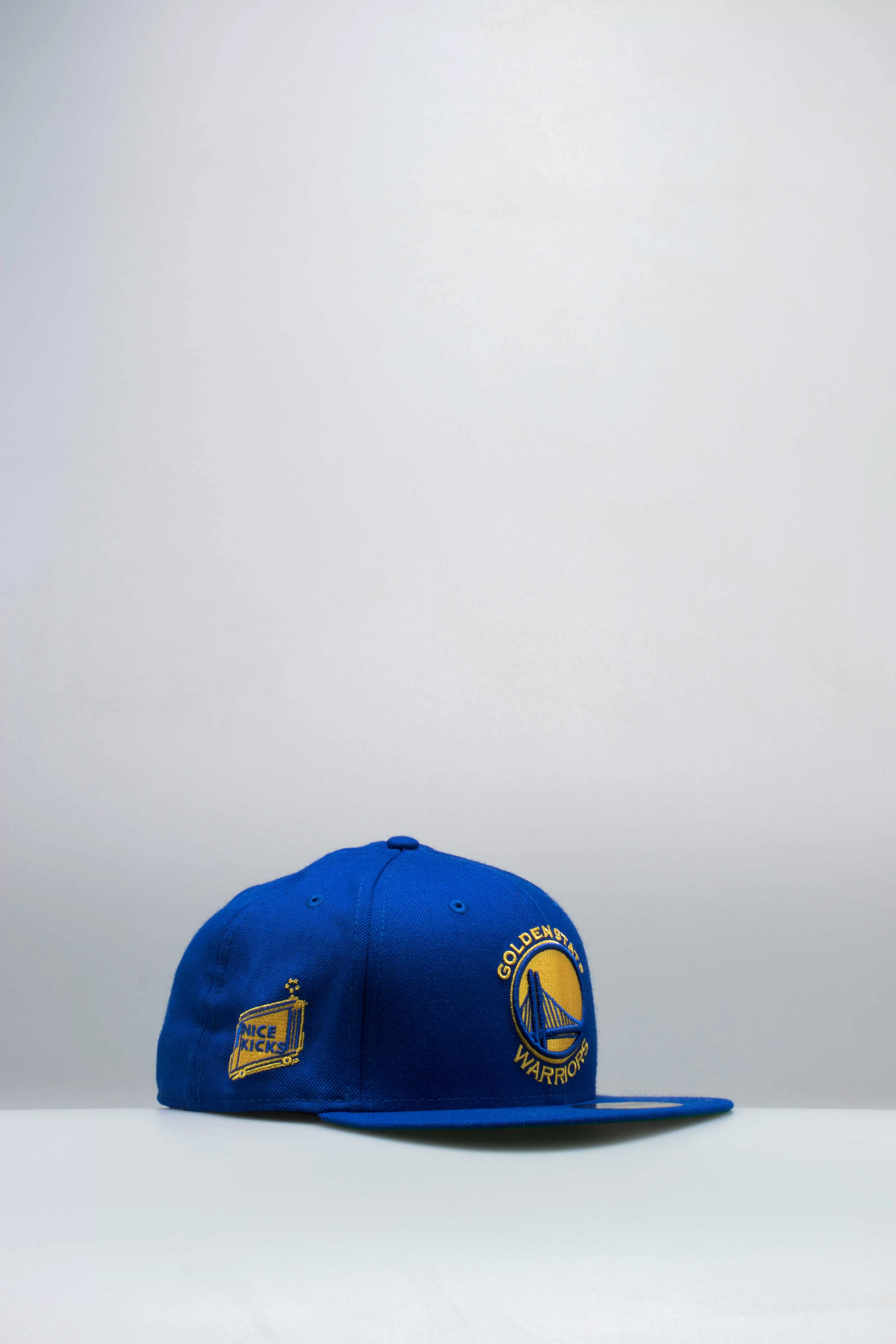 Nice Kicks X New Era Golden State Warriors NBA Fitted Hat - Royal Blue/Yellow/White