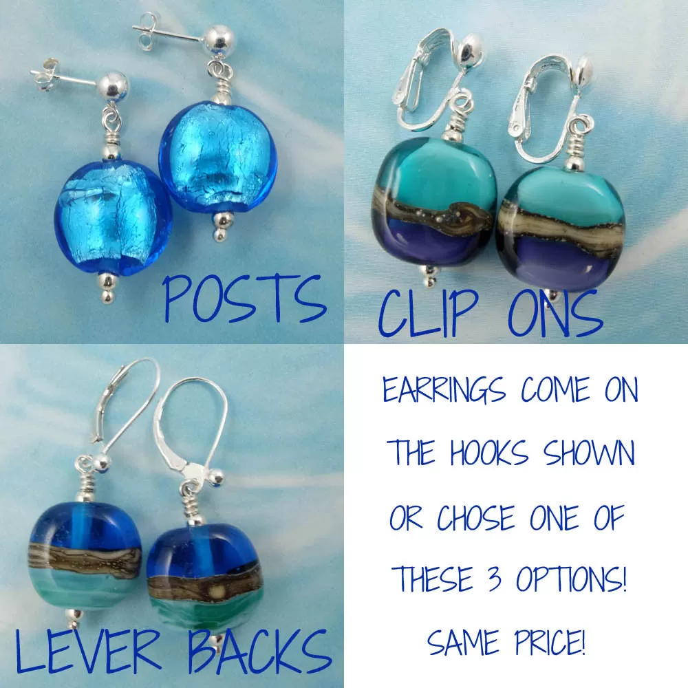 ocean at night earrings