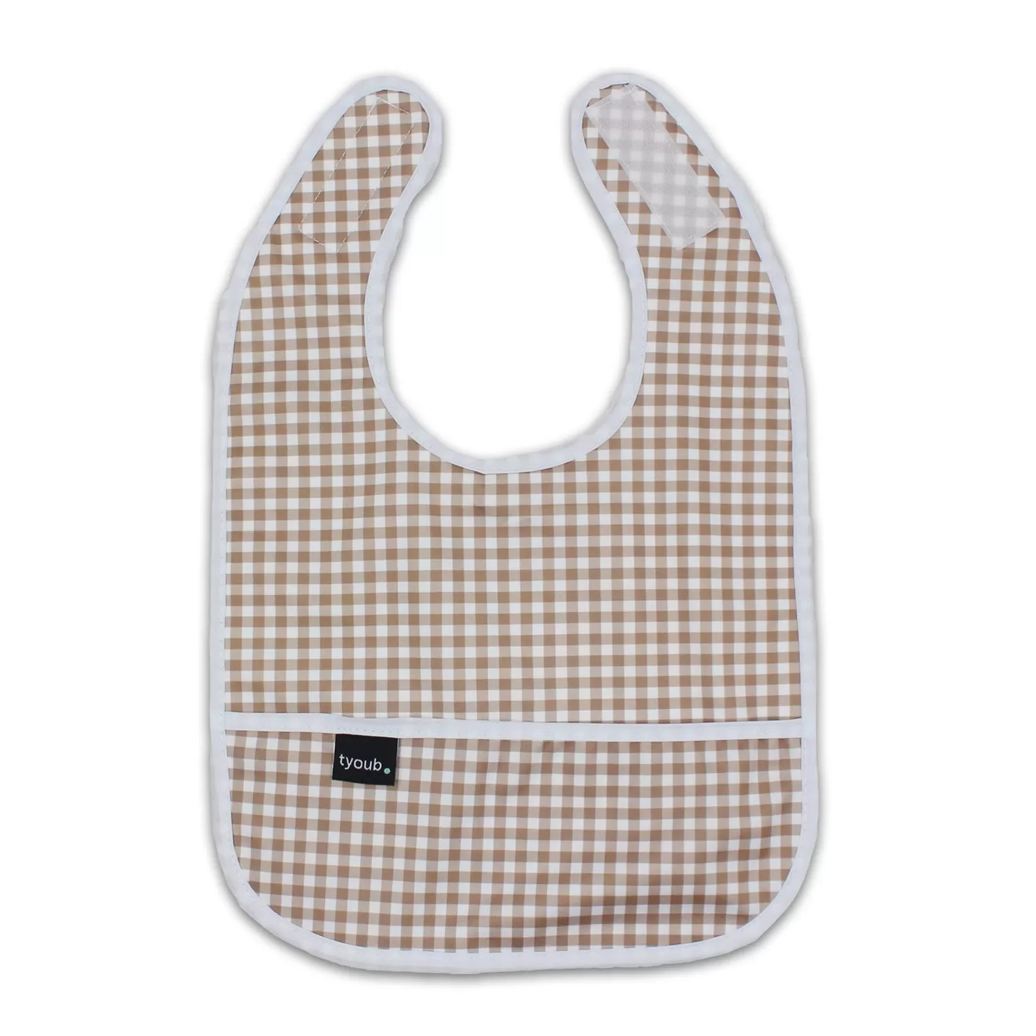 On The Go - Gift Set, Reusable Swim Nappy, Wet Bag and Baby Bib - Fawn Check