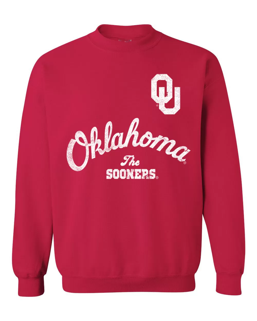 OU Sooners Quality Crimson Thrifted Sweatshirt