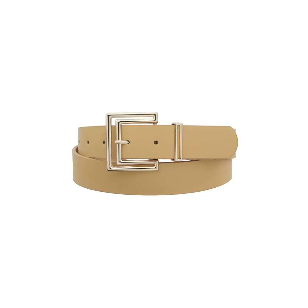 Outline Cutout Square Buckle Belt