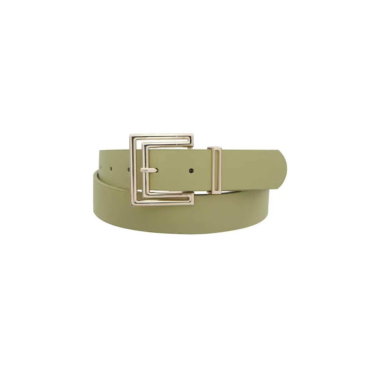 Outline Cutout Square Buckle Belt