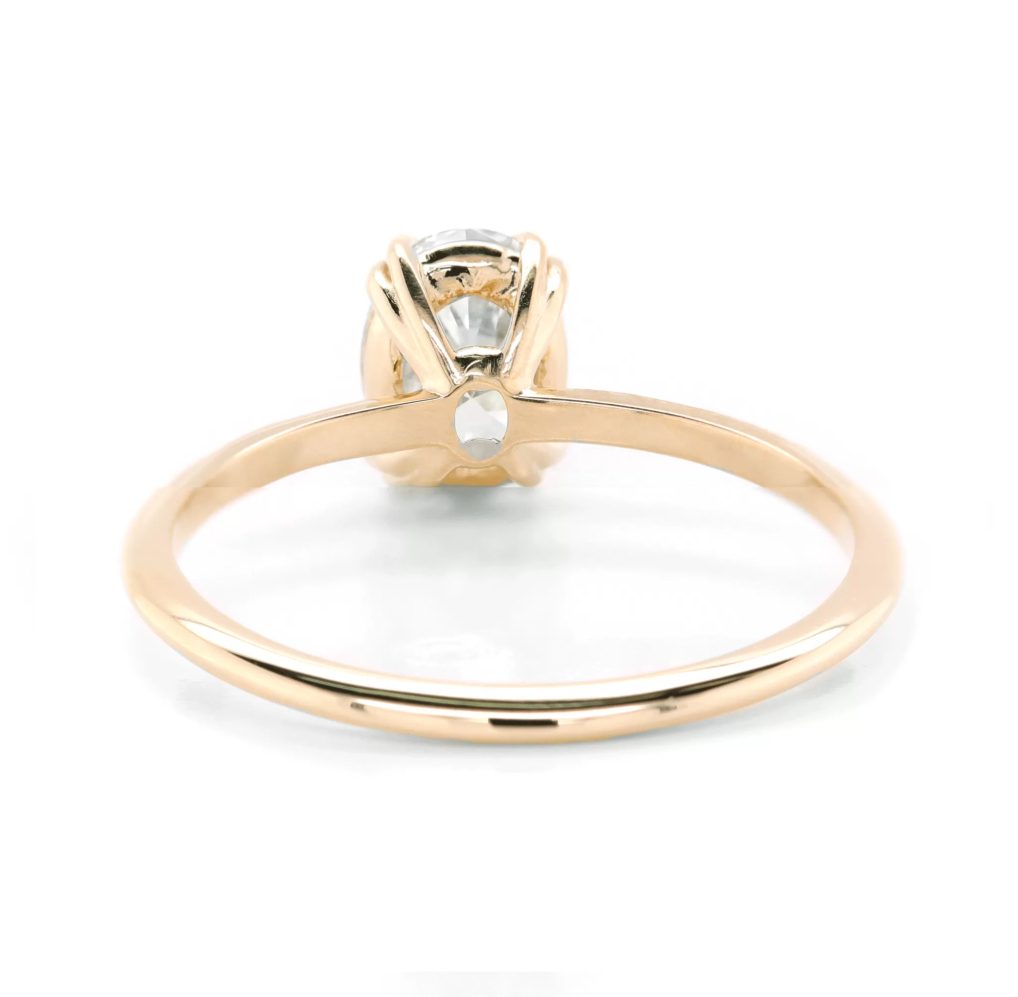 Oval Diamond Solitaire