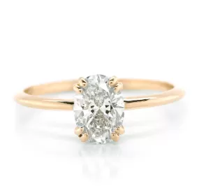 Oval Diamond Solitaire