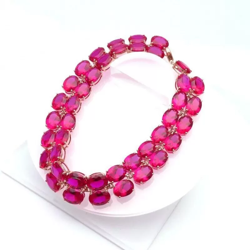 Oval Ruby String Bracelets Bracelet