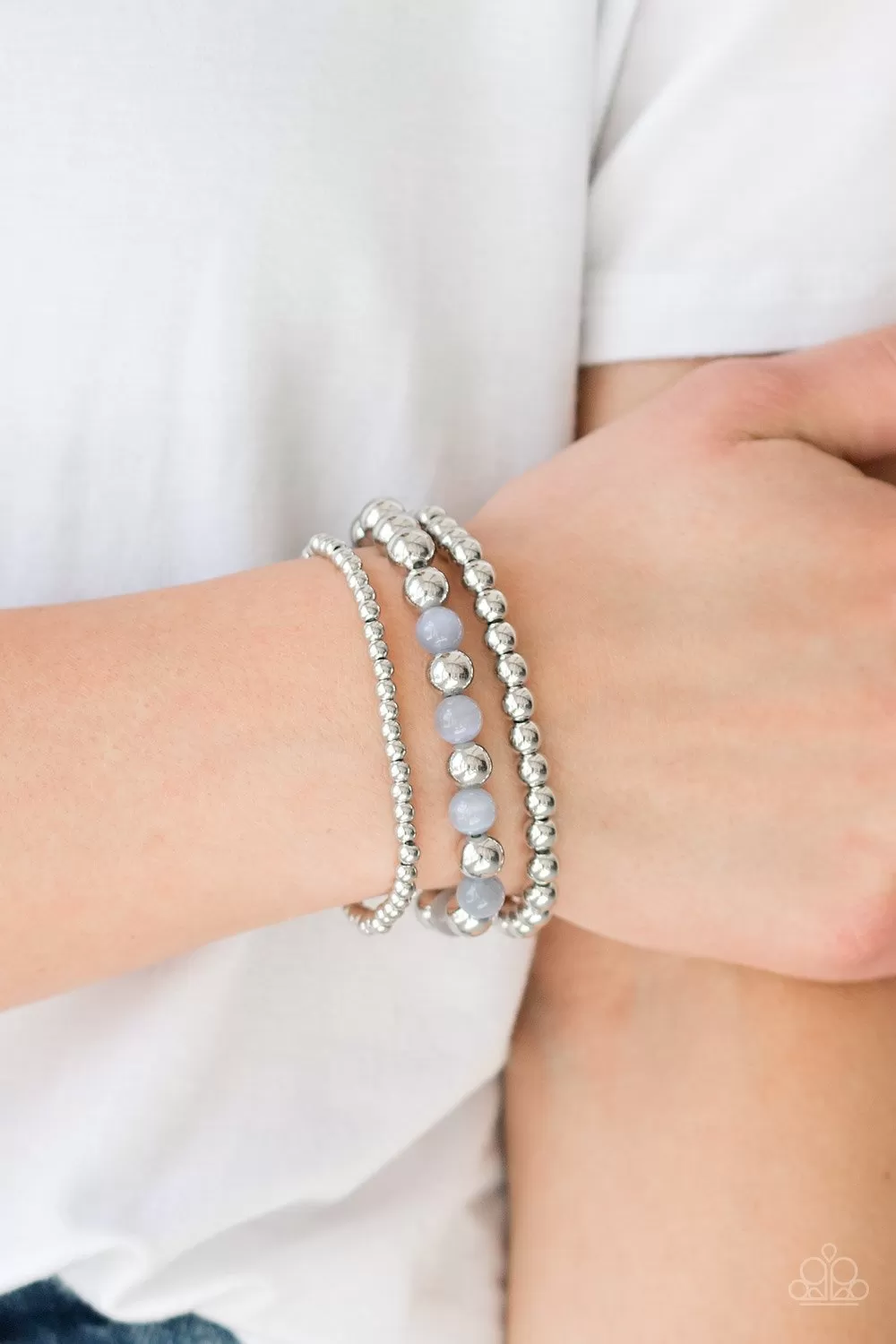 Paparazzi Always On The GLOW - Silver Bracelet