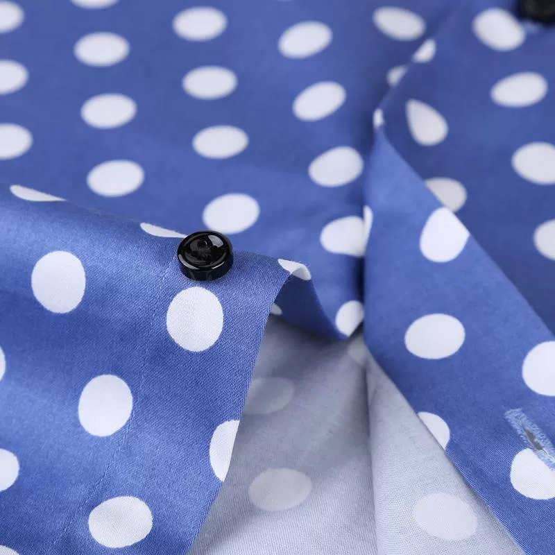 Polka Dot Dress Shirt For Men