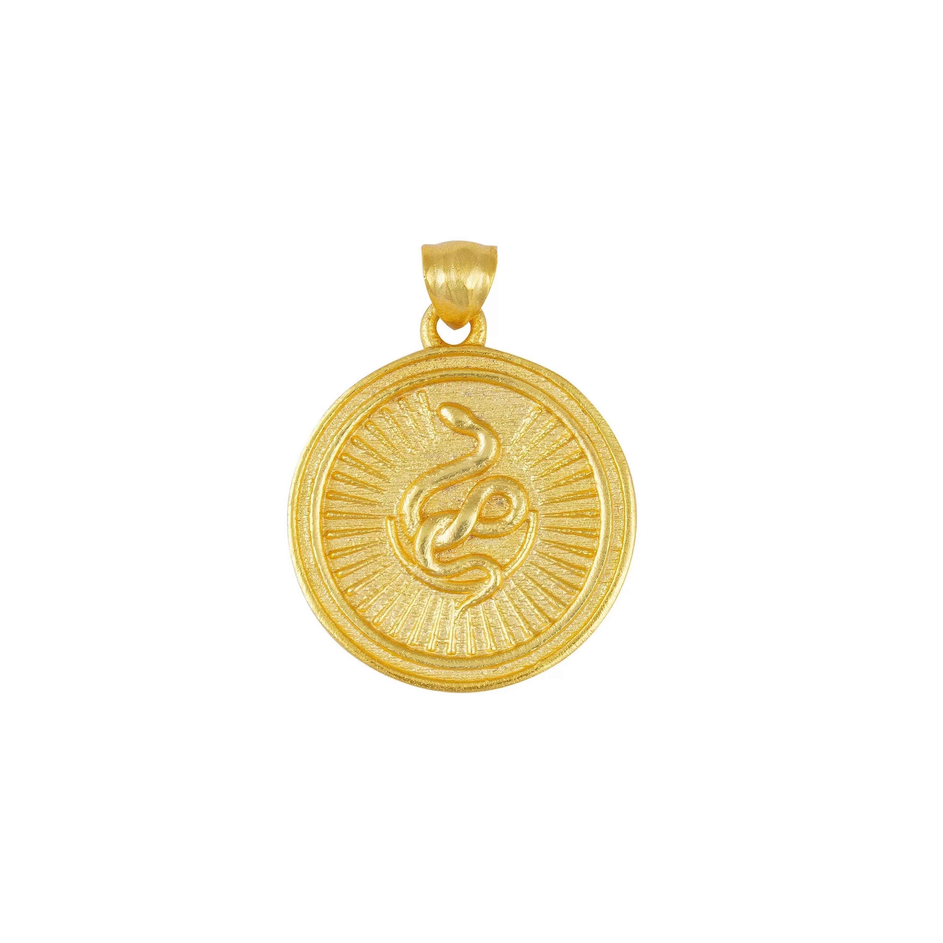 Power of Belief Coin Necklace - Snake & Moon