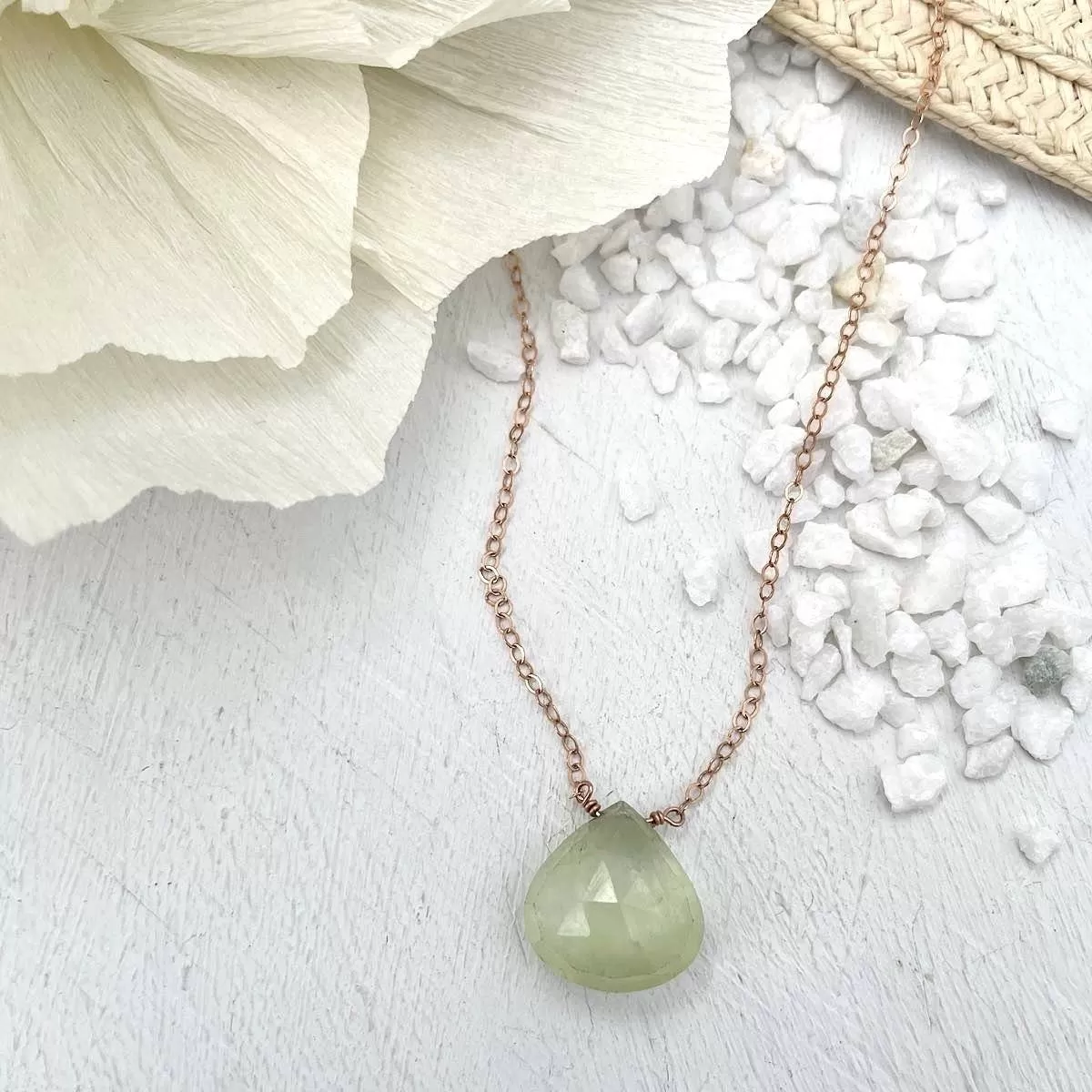 Prehnite Gemstone Necklace