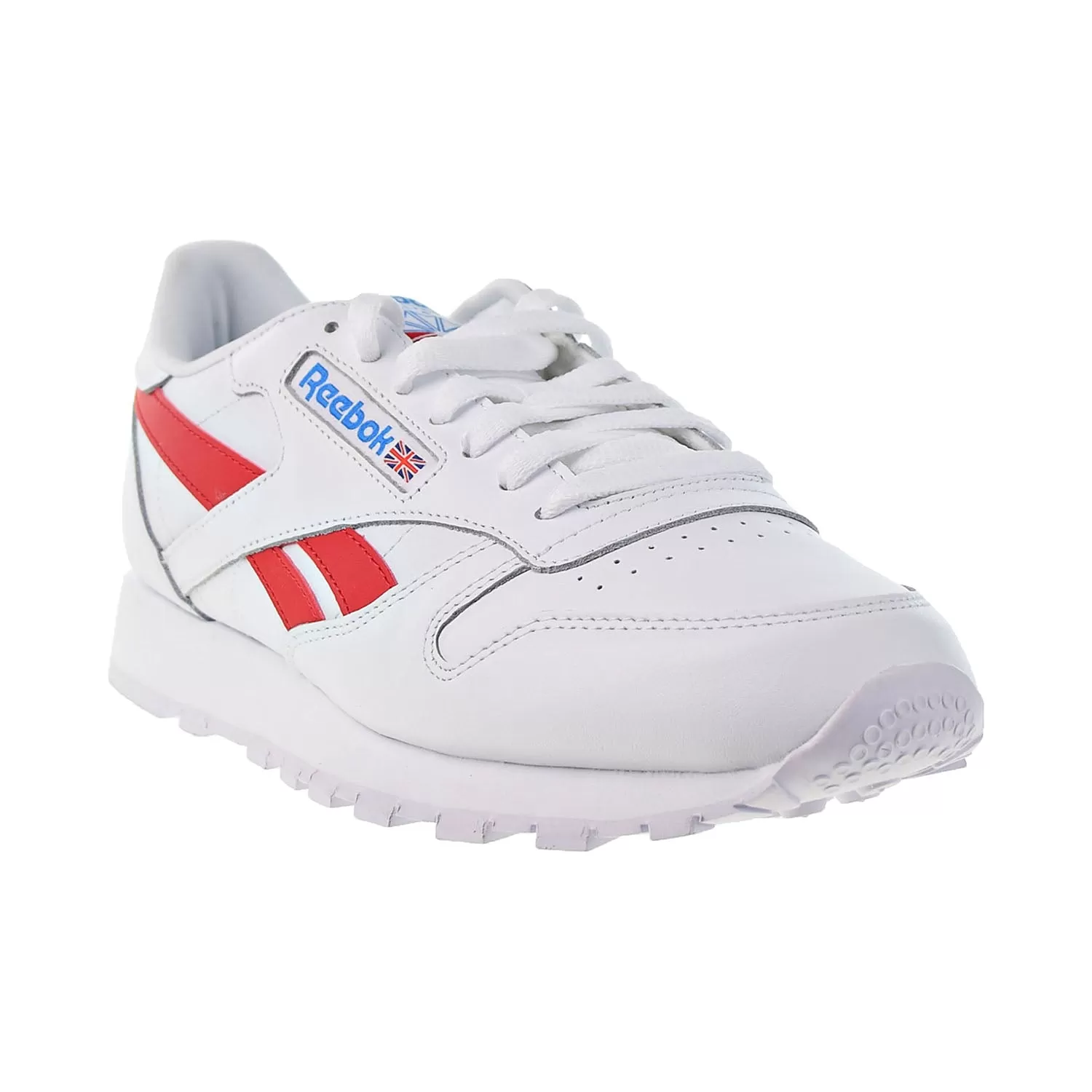 Reebok Classic Leather Men's Shoes White-Vector Red-Horizon Blue