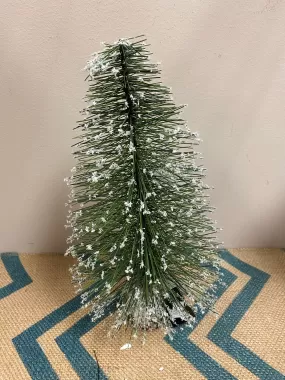 Snowy Long Needle Pine Trees on Wood - Small