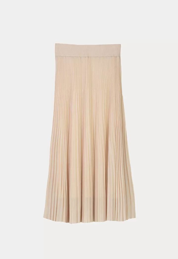 Soft Textured Skirt With Attached Lining