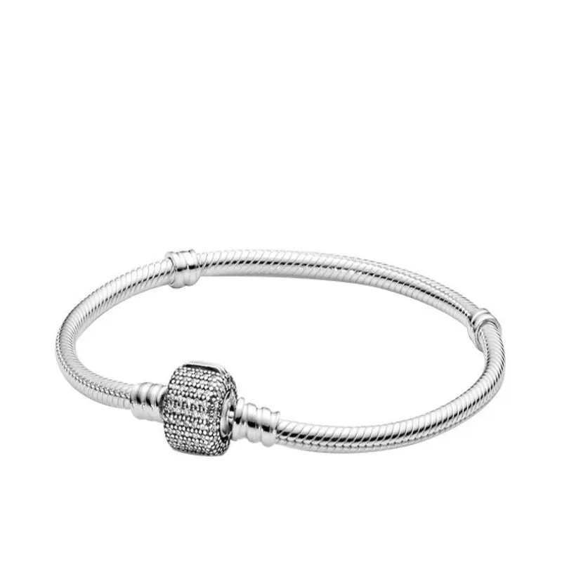 Solid Silver Classic Charms Bracelet