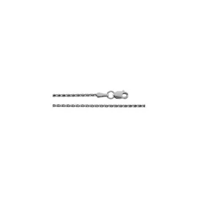 Sterling Silver Diamond Cut 1.5mm Wheat Chain with Lobster Claw Clasp