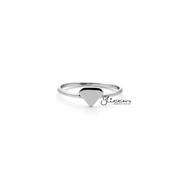 Sterling Silver Diamond Shape Women's Rings