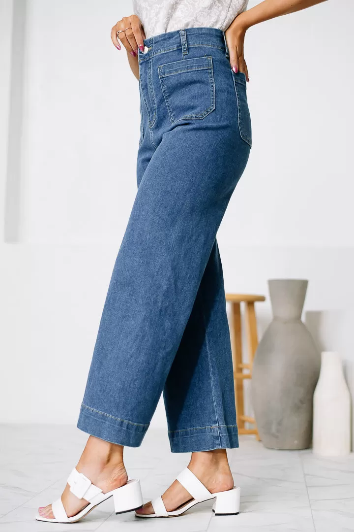 Sunshine In My Pocket Straight Leg Denim Pants