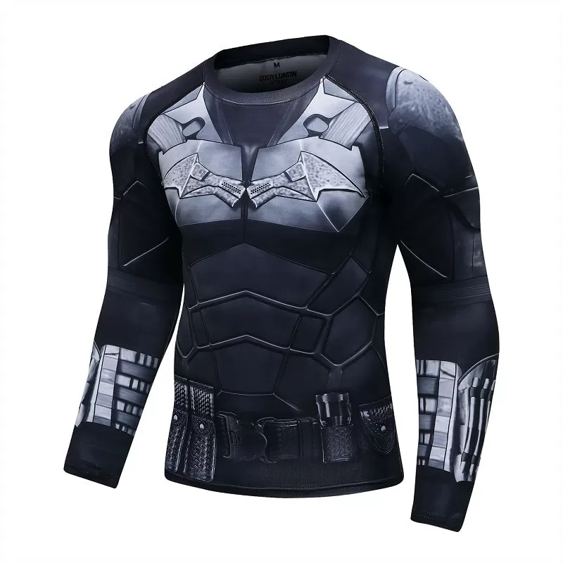 The Batman Compression Elite Long Sleeve Rashguard