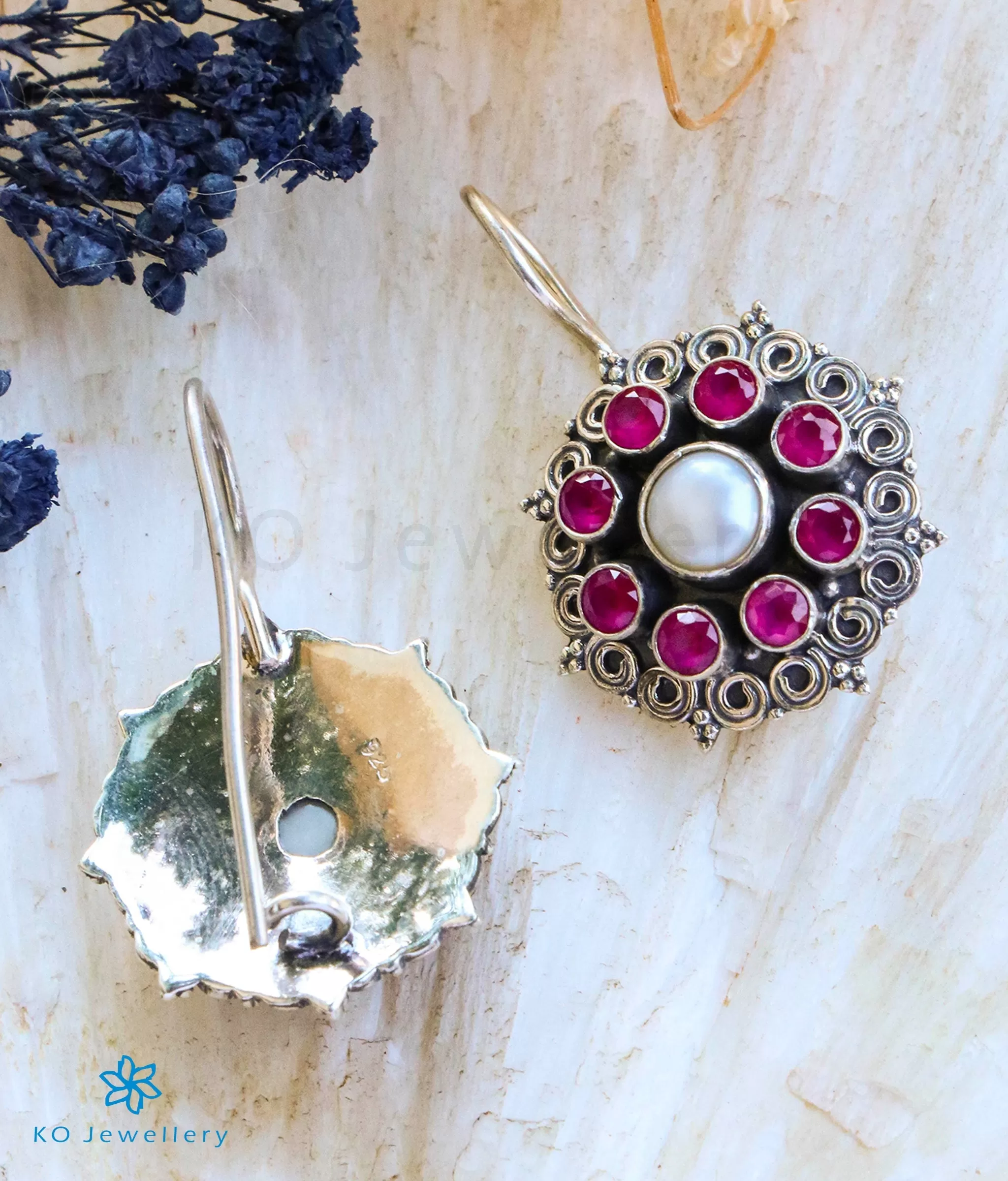 The Lassya Silver Gemstone Earrings