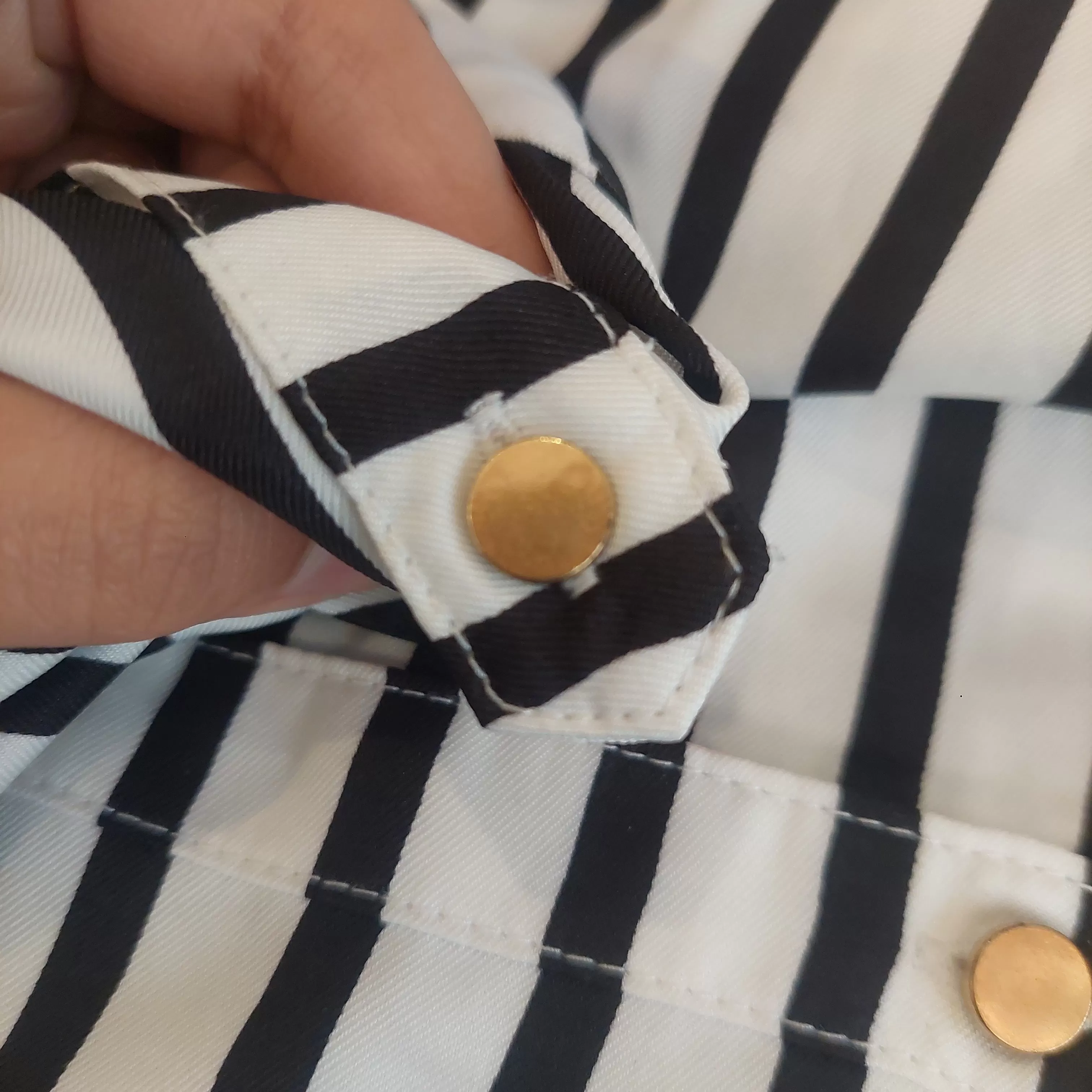 The Limited White & Black Striped Top | Gently used |