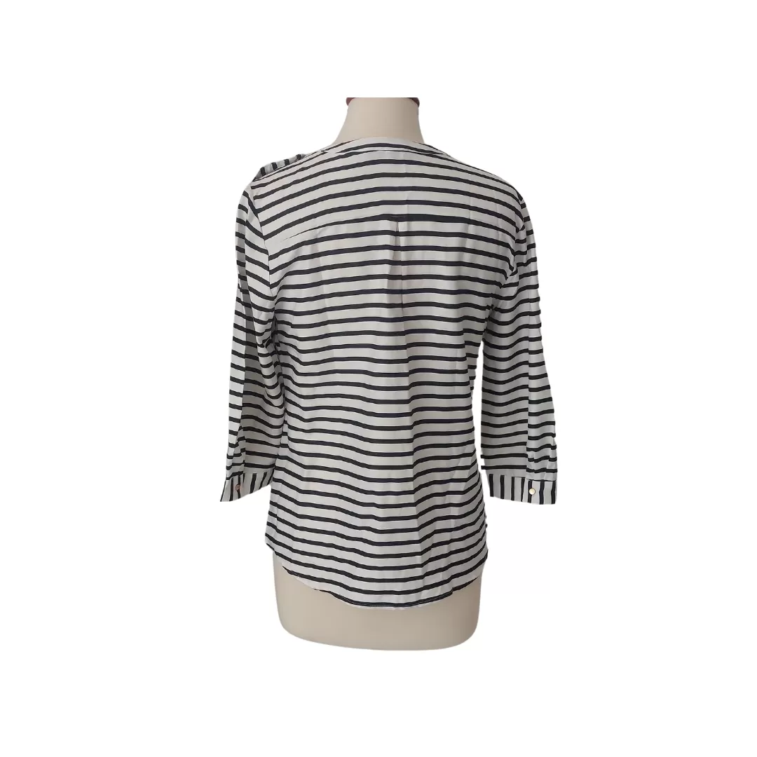 The Limited White & Black Striped Top | Gently used |