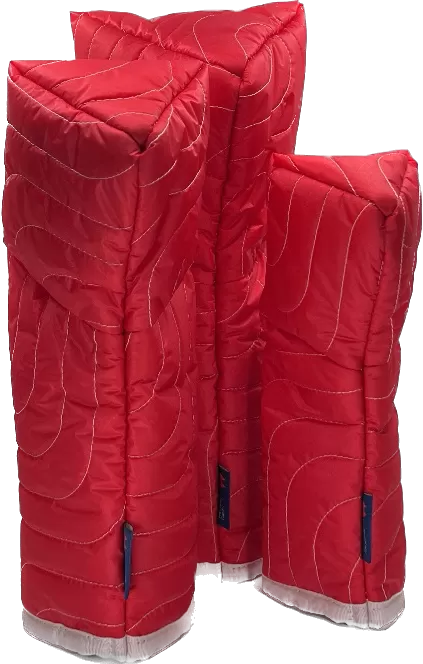 Topo Quilted Covers- RED- DR, FW, HY