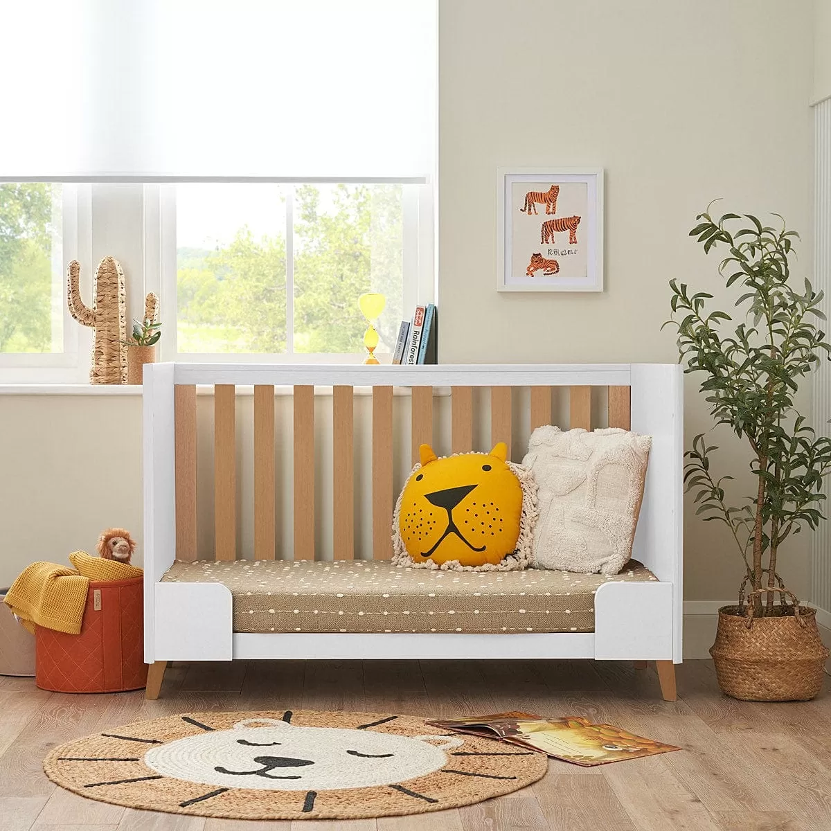 Tutti Bambini Fika Mini 2pc Room Set - White/Light Oak