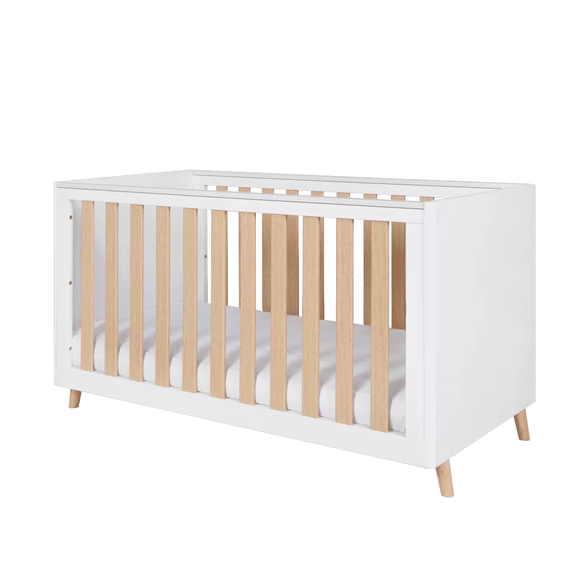 Tutti Bambini Fika Mini 2pc Room Set - White/Light Oak