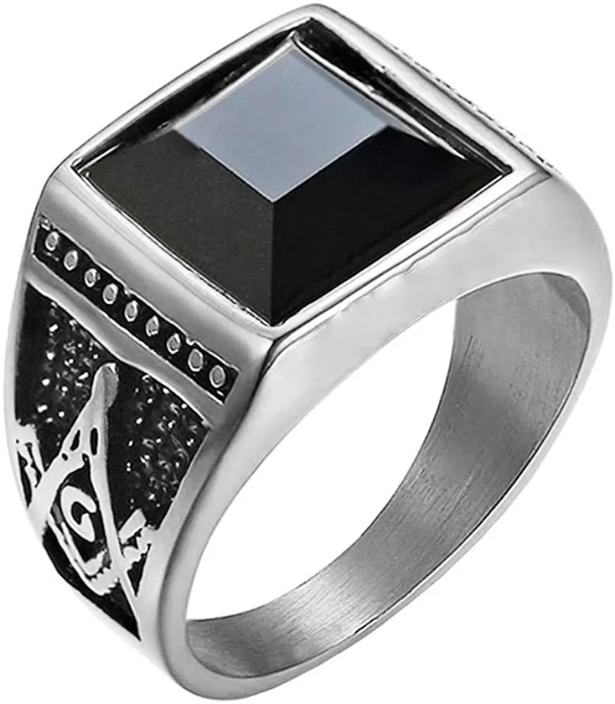 Unique Style Silver Plated Alloy Party Ring for Men