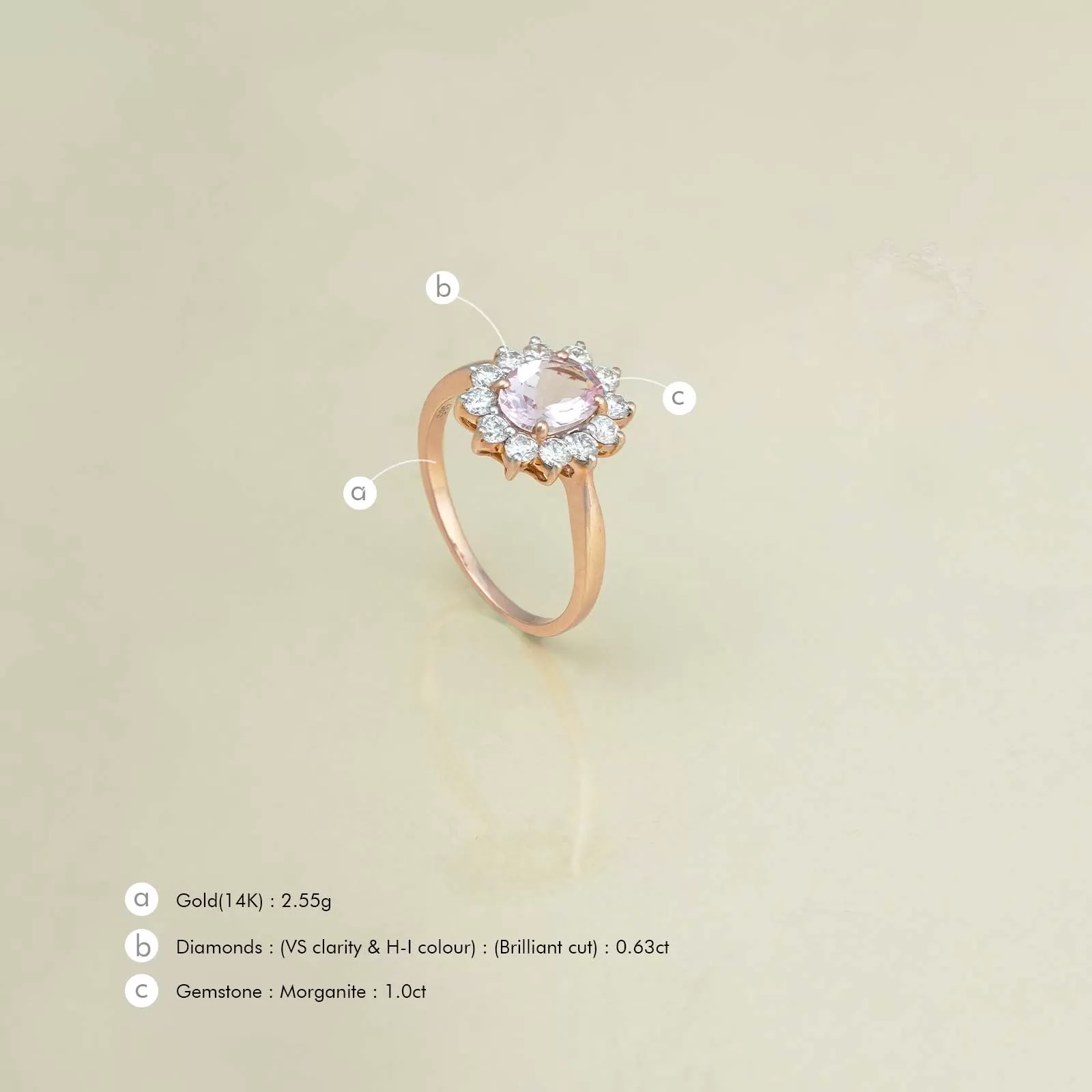 Venice Morganite Ring