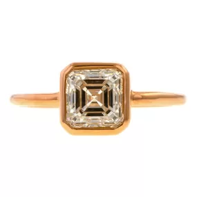 Vintage Asscher Cut Engagement Ring, 1.50ct.