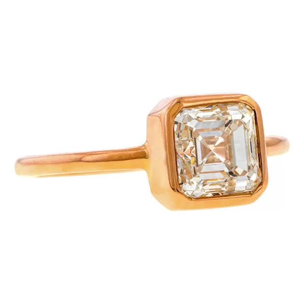 Vintage Asscher Cut Engagement Ring, 1.50ct.