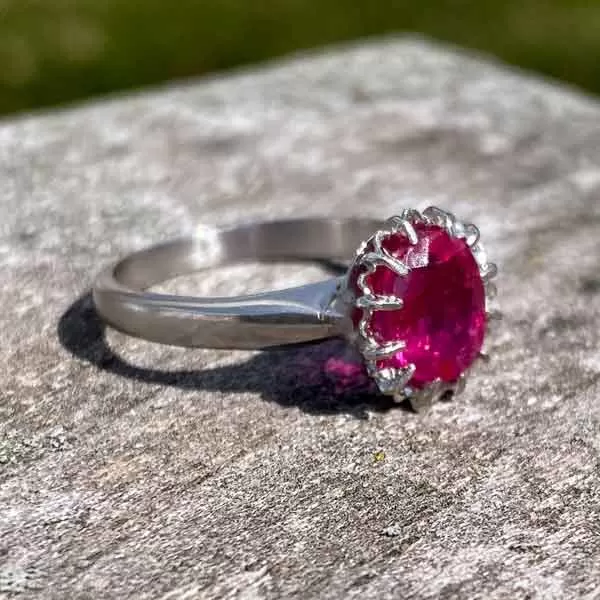 Vintage Ruby Solitaire Ring, 2.01ct.