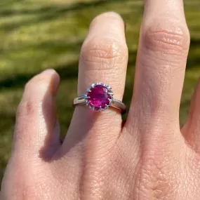 Vintage Ruby Solitaire Ring, 2.01ct.