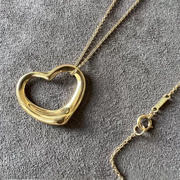 Vintage Tiffany & Co Elsa Peretti Floating Heart Pendant