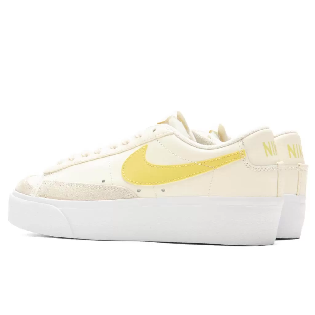 Women's Blazer Low Platform - Pale Ivory/Saturn Gold/White