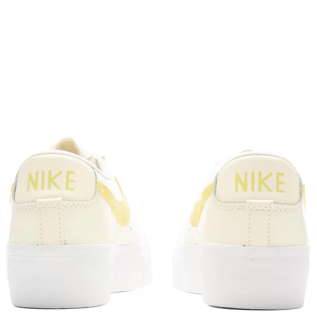 Women's Blazer Low Platform - Pale Ivory/Saturn Gold/White