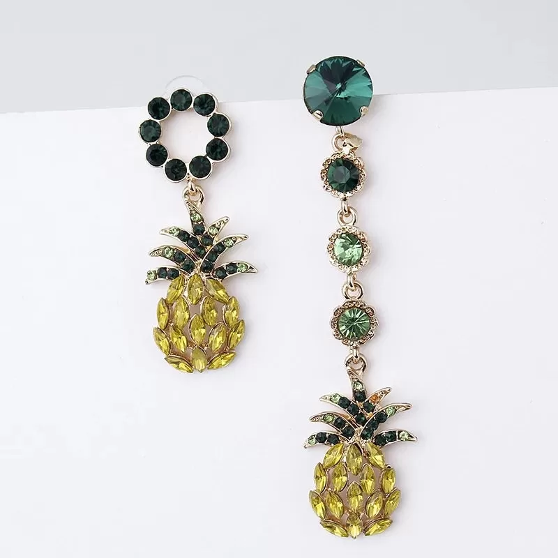 🍍 Hula Pineapple Asymmetric Earrings 🍍 LAST CHANCE!